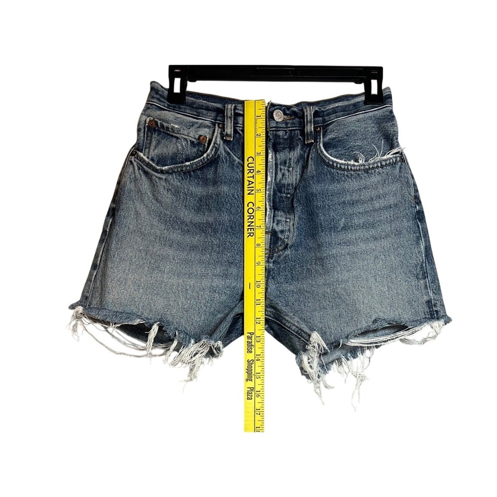 AGOLDE High Waisted Cut Off Jeans, Size 26 - Picture 5 of 6